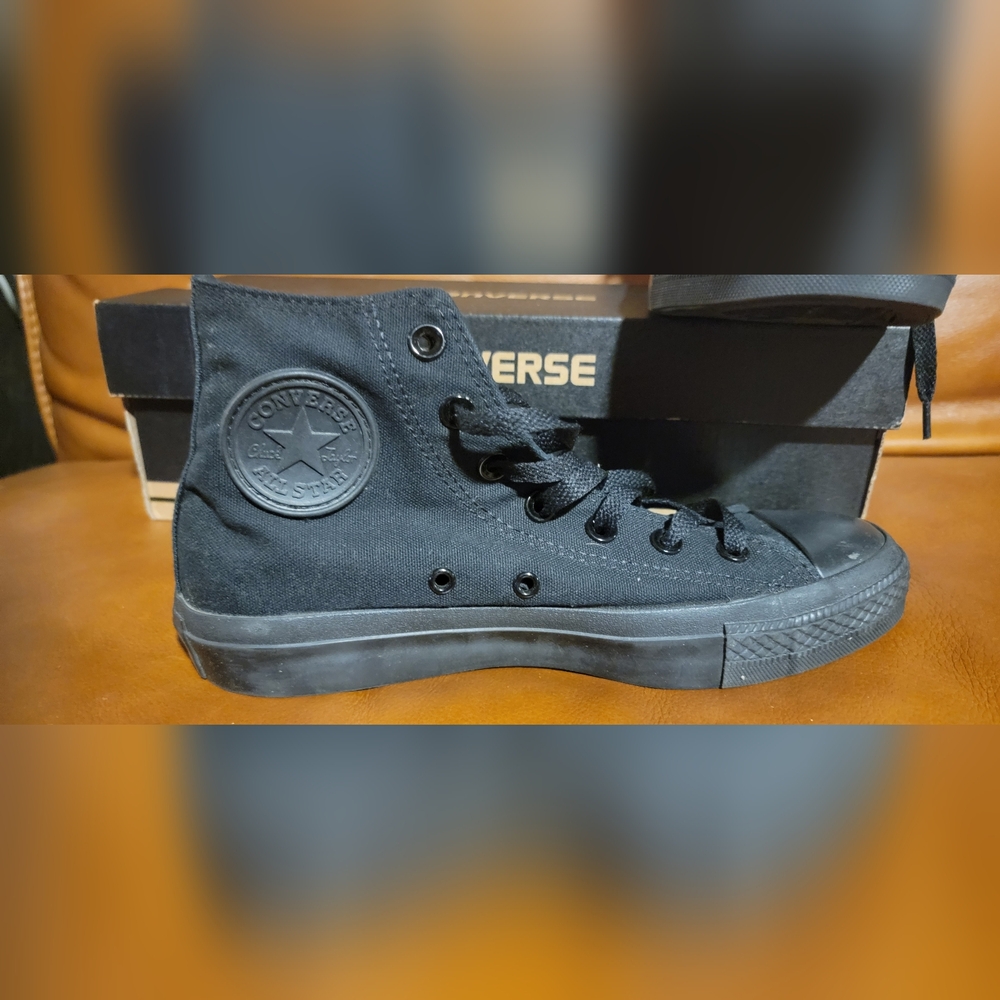 Converse All-Star Chuck Taylor’s All Black High Top Sneakers Mens 7.5 Women’s 9